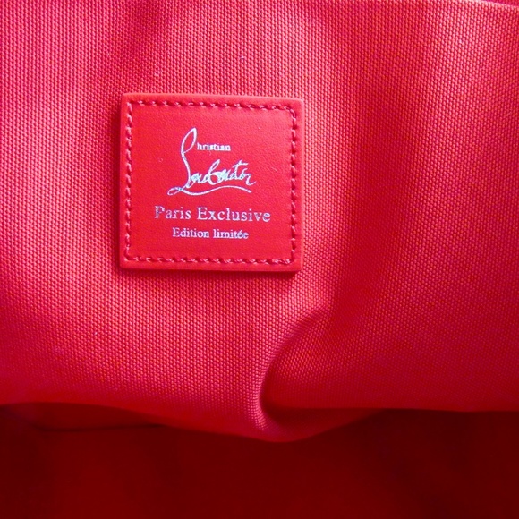 Christian Louboutin Spray Paint Canvas Frangibus Medium TOTE - Picture 5 of 10